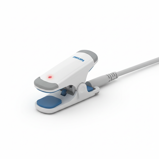 Philips Adult Clip SpO2 Sensor - Reusable Pulse Oximeter Probe
